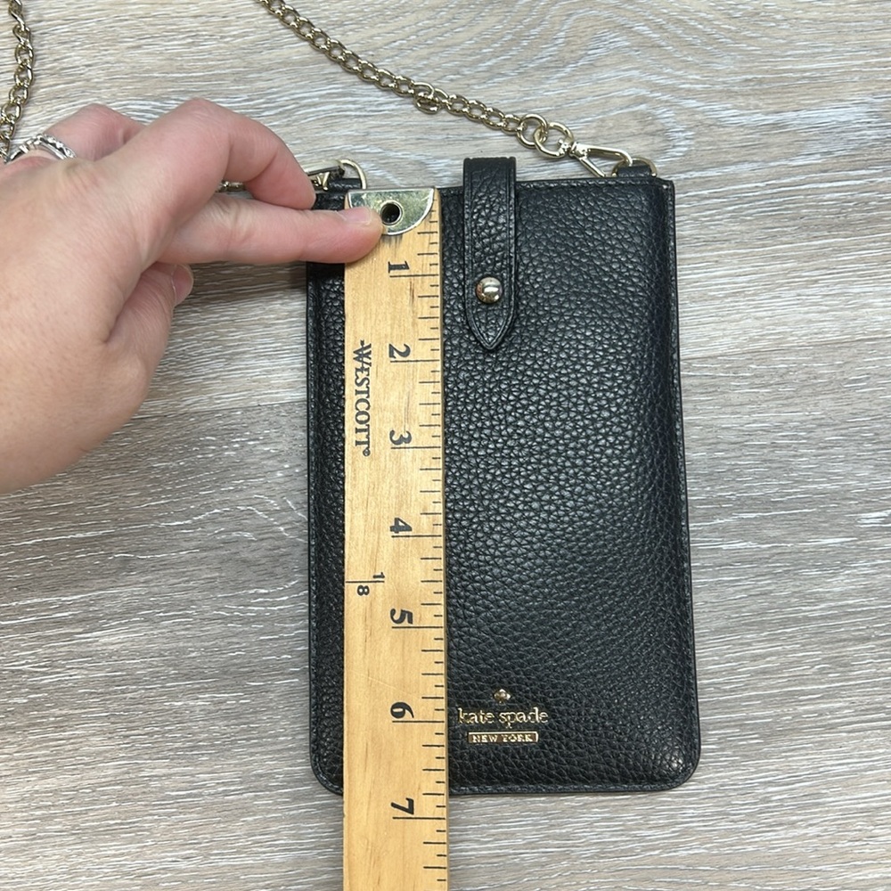 Kate Spade Black Leather Crossbody Bag - Picture 8 of 9